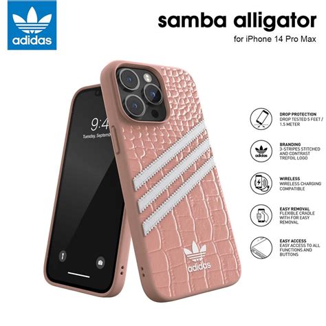 adidas Case Designed for iPhone 14 Pro Max (Samba Alligator 